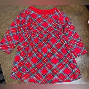 Plaid Red Christmas Dress